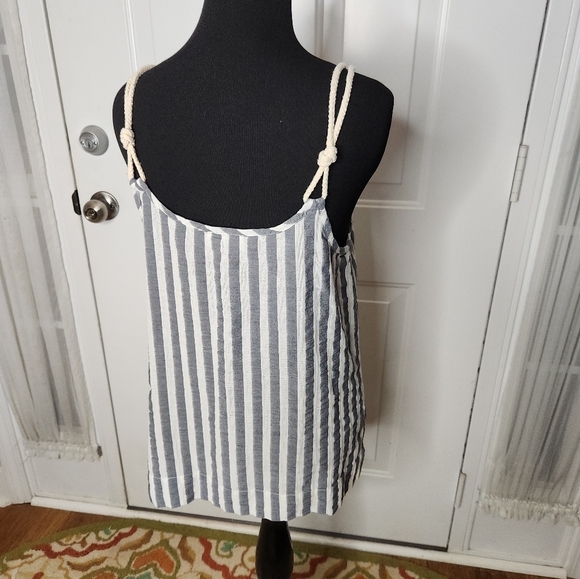 27 Miles Striped‎ Cami Tank Size Rope Straps Medium - Picture 5 of 5